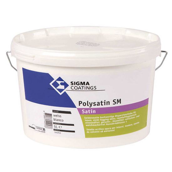 Immagine di SMALTO MURALE POLYSATIN SM 1 LT BIANCO PPG SIGMA