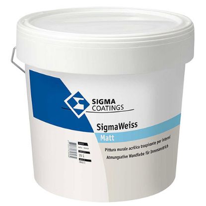 Immagine di TRASPIRANTE SIGMAWEISS 15 LT BIANCO PPG SIGMA