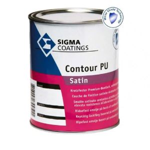Immagine di SMALTO AL SOLVENTE CONTOUR PU SATIN 0,395 LT BASE ZX PPG SIGMA