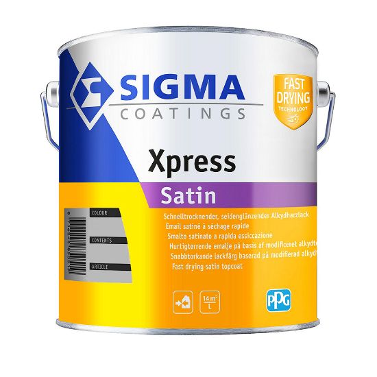 Immagine di SMALTO AL SOLVENTE XPRESS SAT 1 LT BIANCO PPG SIGMA