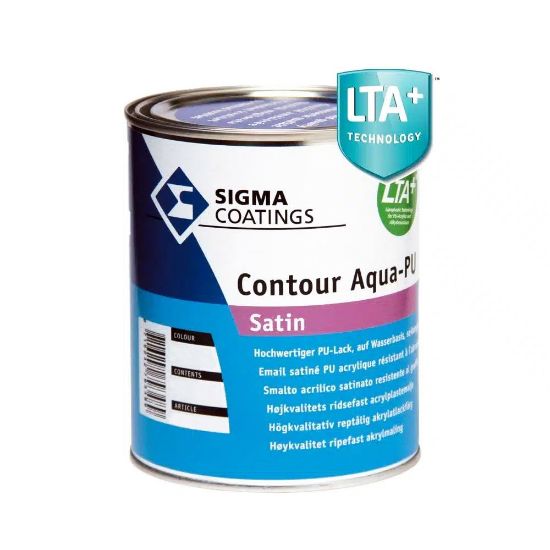 Immagine di SMALTO ALL'ACQUA CONTOUR AQ-PU SAT 0,925 LT BASE ZN PPG SIGMA