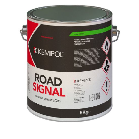 Immagine di VERNICE SPARTITRAFFICO KG 5 GIALLO KEMIPOL