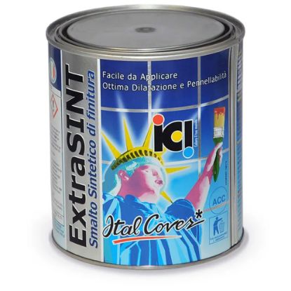 Immagine di SMALTO SINTETICO LUCIDO EXTRASINT BIANCO 0,750 LT ITALCOVER