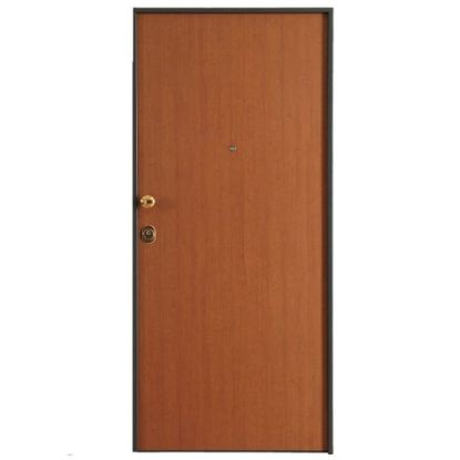 Immagine di PORTONE BLINDATO+(CONTROTELAIO ZINCO) 1 ANTA DX CL.3 2100x900 MM RIV.INT/EST.TANGANICA MEDIO CON FERR. BRONZO