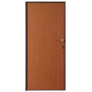 Immagine di PORTONE BLINDATO+(CONTROTELAIO ZINCO) 1 ANTA SX CL.3 2100x800 MM RIV.INT/EST.TANGANICA MEDIO CON FERR. BRONZO