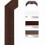 Immagine di MODULO TELAIO LUCIANA IN PVC REGOLABILE CM 9/11 NOCE MANSONIA H.220 CM