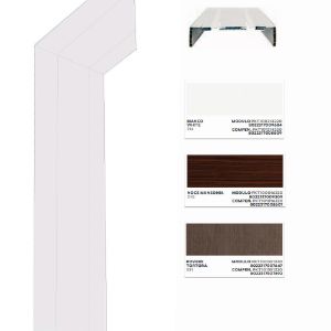 Immagine di MODULO TELAIO LUCIANA IN PVC REGOLABILE CM 9/11 BIANCO PASTELLO H.220 CM
