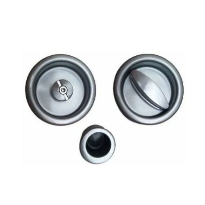 Immagine di MANIGLIA CON NOTTOLINO PER PORTE SCORREVOLI CROMO SATINATO