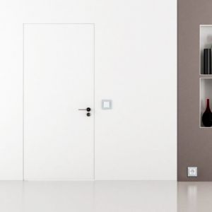 Immagine di PORTA BATTENTE FILO MURO REVERSIBILE CIECA LISCIA 80x210x4,5 CM DA TINTEGGIARE REVERSIBILE (SENZA MANIGLIA)