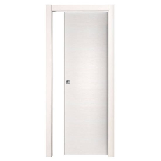 Immagine di PORTA EASY SCORREVOLE INTERNO BIANCO GRAFFIATO MISURA 80x210x10/12 CM REVERSIBILE