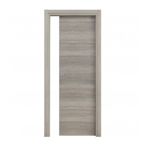 Immagine di PORTA MICROTEC ROVERE GRIGIO SCORREVOLE INTERNO MISURA 90x210x10/12 CM REVERSIBILE