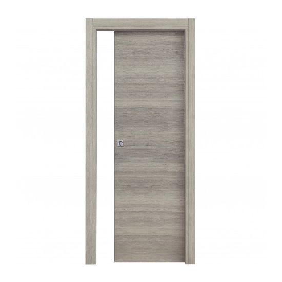Immagine di PORTA MICROTEC ROVERE GRIGIO SCORREVOLE INTERNO MISURA 90x210x10/12 CM REVERSIBILE