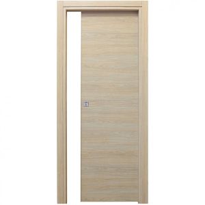 Immagine di PORTA MICROTEC ROVERE SBIANCATO SCORREVOLE INTERNO MISURA 90x210x10/12 CM REVERSIBILE