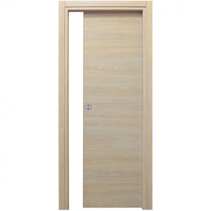 Immagine di PORTA MICROTEC ROVERE SBIANCATO SCORREVOLE INTERNO MISURA 90x210x10/12 CM REVERSIBILE