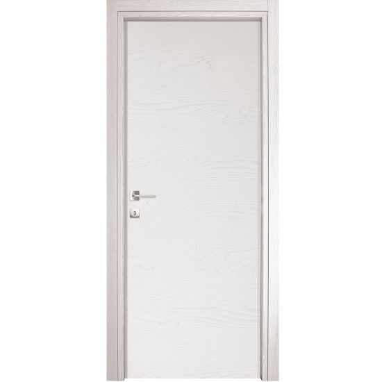 Immagine di PORTA MICROTEC FRASSINO BIANCO BATTENTE MISURA 80x210x10/12 CM REVERSIBILE (SENZA MANIGLIA)