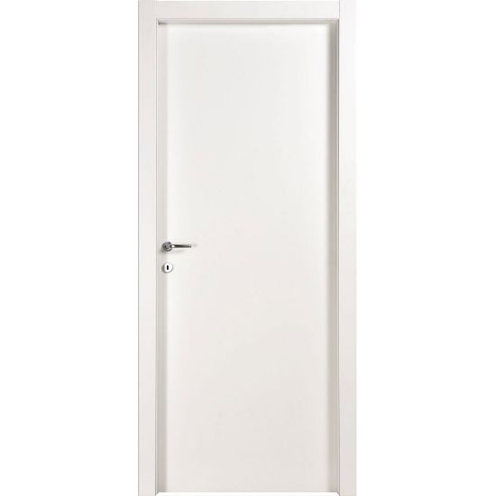 Immagine di PORTA MICROTEC BIANCO BATTENTE MISURA 90x210x10/12 CM REVERSIBILE (SENZA MANIGLIA)