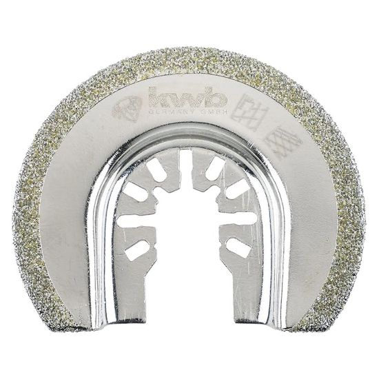Immagine di LAMA AD IMMERSIONE PER MULTIFUNZIONE SEMICIRCOLARE DIAMANTATA PER CERAMICHE 65 MM SPESSORE 1,3 MM EINHELL