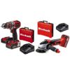 Immagine di KIT PROMO TE-CD 18/50 LI-I BL SMERIGLIATRICE AXXIO 2 BATTERIE 18 V 2 AH CON CARICABATTERIE EINHELL