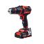 Immagine di TRAPANO AVVITATORE A BATTERIA TE-CD 18/45 3X-LI 2 BATTERIE 18V 2,0AH CON 22 ACCESSORI EINHELL