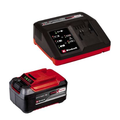 Immagine di STARTER KIT 1 BATTERIA 18V 5,2AH CARICA BATTERIA RAPIDO EINHELL