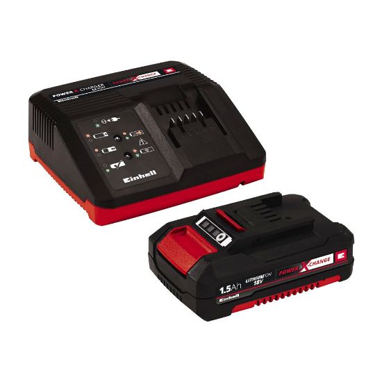Immagine di STARTER KIT 1 BATTERIA 18V 1,5AH CARICA BATTERIE RAPIDO EINHELL
