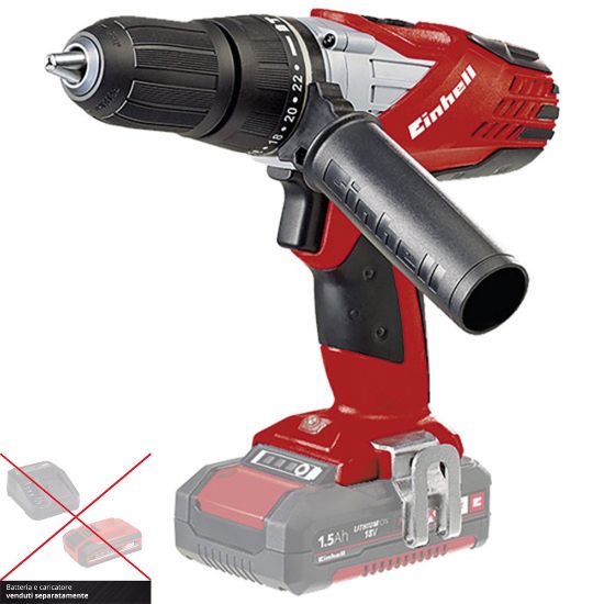 Immagine di CORPO MACCHINA A BATTERIA TRAPANO BATTENTE TE-CD 18-2LI 18V EINHELL