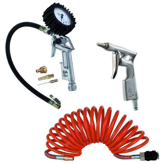 Immagine di SET 3 ACCESSORI PER (COMPRESSORE 24 LITRI TC-AC) 190/24/8 ATTACCO RAPIDO EINHELL