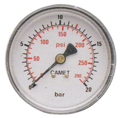 Immagine di MANOMETRO SCALA 12BAR DIAMETRO 50 MM 1/8M