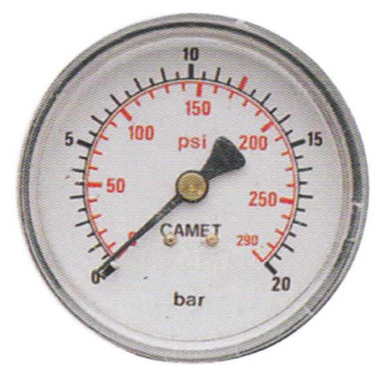 Immagine di MANOMETRO SCALA 12BAR DIAMETRO 50 MM 1/8M