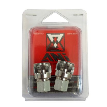 Immagine di RACCORDO 1/4 FEMMINA CON DADO FRESATO CONFEZIONE 2 PZ