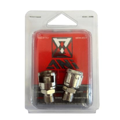 Immagine di RACCORDO 1/4 MASCHIO CON DADO FRESATO CONFEZIONE 2 PZ