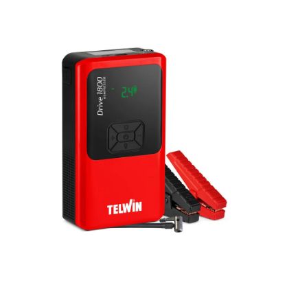 Immagine di AVVIATORE DI EMERGENZA PORTATILE DRIVE 1800 KOMPRESSOR MULTIFUNZIONE 12V 1800A CON COMPRESSORE INTEGRATO TELWIN