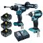 Immagine di KIT TRAPANO AVVITATORE A PERCUSSIONE DHP486 E AVVITATORE A IMPULSI DTD153 CON 3 BATTERIE 5,0 AH CARICABATTERIE DC18 MAKITA