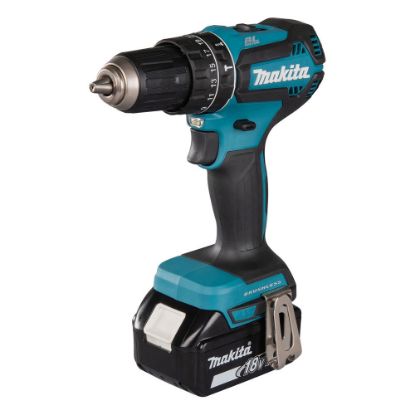 Immagine di TRAPANO AVVITATORE A PERCUSSIONE DHP485ZJ 50NM BRUSHLESS CON 2 BATTERIE 18V 3,0AH MAKITA