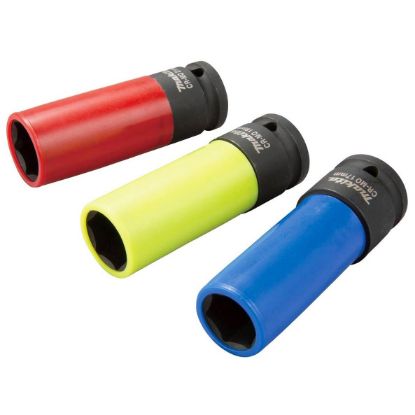 Immagine di CHIAVI A BUSSOLA ESAGONALI PER RUOTE AUTO SET 3 PZ 17-19-21 MM MAKITA