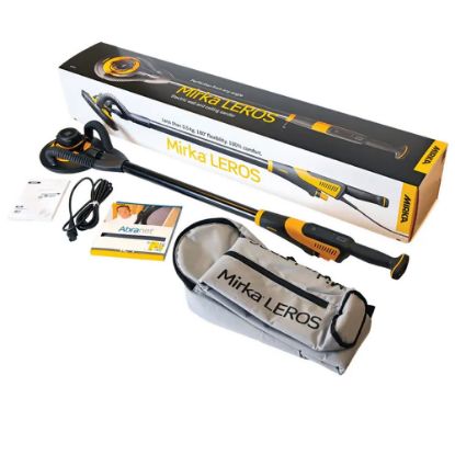 Immagine di CARTEGGIATRICE DA MURO LEROS 950CV 225 MM ORB 5,0 CON PLATORELLO GRIP E SACCA MIRKA