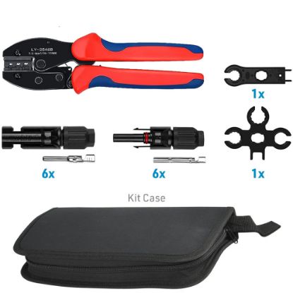 Immagine di PINZA IN KIT CRIMPATRICE PER CAVI SOLARI SEZIONE 2.5-4-6 MM ELECTRALINE