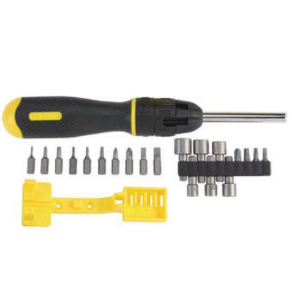 Immagine di SET GIRAVITE PORTAINSERTO MAGNETICO A CRICCHETTO CONFEZIONE 10 PZ STANLEY