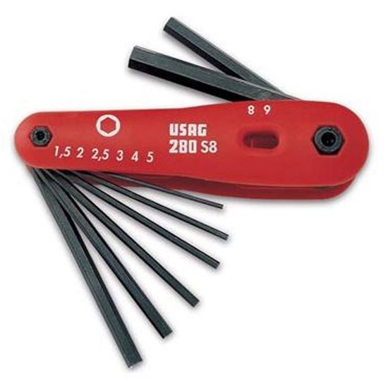 Immagine di CHIAVI A BRUGOLA EXTRA SET DA 7 PZ USAG