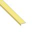 Immagine di PROFILO PROTEZIONE SCANALATO 25 MM x 10 MM ALLUMINIO OTTONE PREFORATO 1 MT