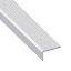 Immagine di PROFILO PROTEZIONE SCANALATO 41 MM x 23 MM ALLUMINIO ARGENTO PREFORATO 2 MT