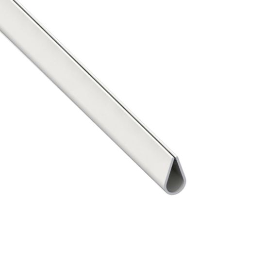 Immagine di PROFILO PER BORDO DI CORNICI 8,5 MM x 15 MM PVC BIANCO LUNGHEZZA 1 MT