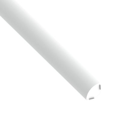 Immagine di LISTELLO ANGOLARE A QUADRANTE AUTOADESIVO 14 MM PVC BIANCO LUNGHEZZA 2,5 MT