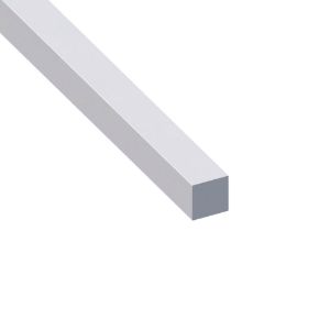 Immagine di BARRA QUADRA 12 MM x 12 MM ALLUMINIO ARGENTO LUNGHEZZA 1 MT