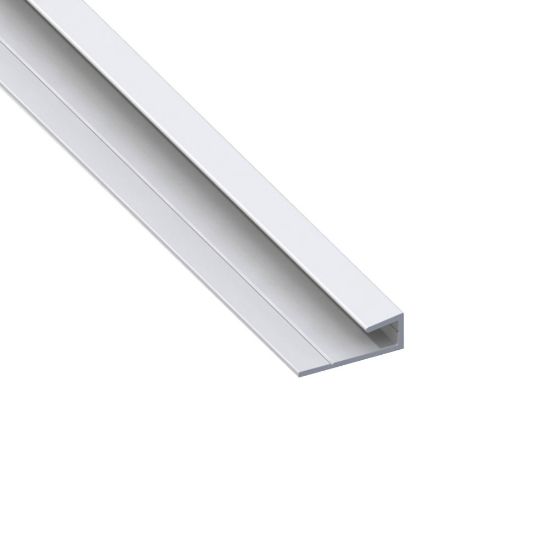 Immagine di PROFILO PER BORDO DI CORNICI 5,1 MM x 25 MM SPESSORE 1,5 MM ALLUMINIO ARGENTO LUNGHEZZA 1 MT