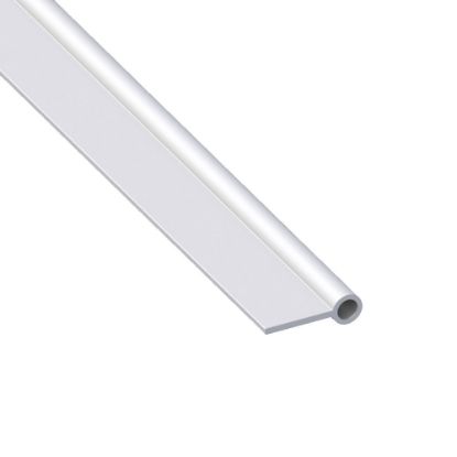 Immagine di PROFILO PER CERNIERA 20 MM x 9 MM SPESSORE 2 MM ALLUMINIO ARGENTO LUNGHEZZA 1 MT