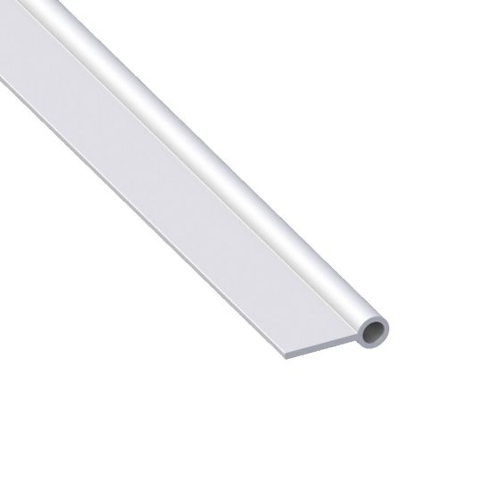 Immagine di PROFILO PER CERNIERA 20 MM x 9 MM SPESSORE 2 MM ALLUMINIO ARGENTO LUNGHEZZA 1 MT