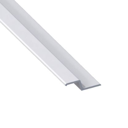 Immagine di PROFILO PER MANIGLIE 40 MM x 13 MM x 18 MM SPESSORE 2 MM ALLUMINIO ARGENTO LUNGHEZZA 1 MT