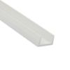 Immagine di PROFILO AD U 10 MM X14 MM SPESSORE 1 MM PVC BIANCO LUNGHEZZA 1 MT