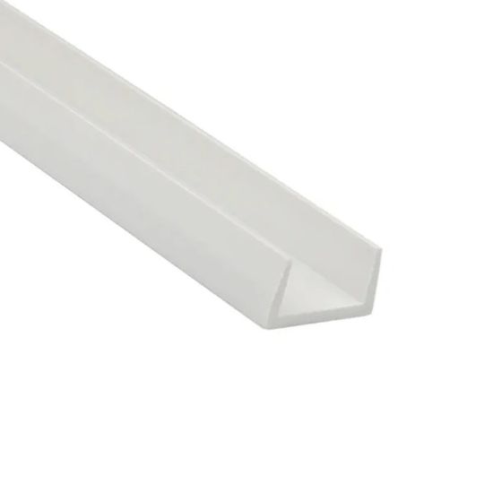 Immagine di PROFILO AD U 10 MM X14 MM SPESSORE 1 MM PVC BIANCO LUNGHEZZA 1 MT